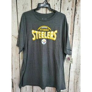 ALK Men's Large NFL Team Apparel Pittsburgh Steelers Short Sleeve T-Shirt Tee